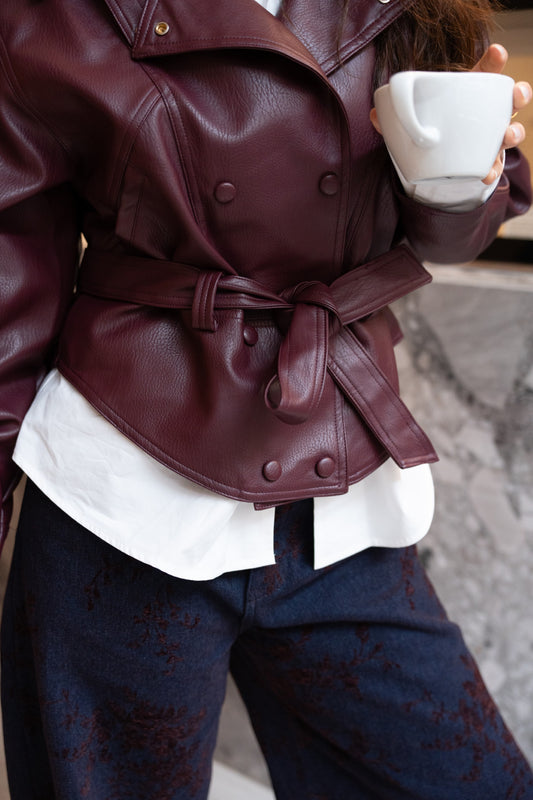 Jacket Ecopele Bordeaux