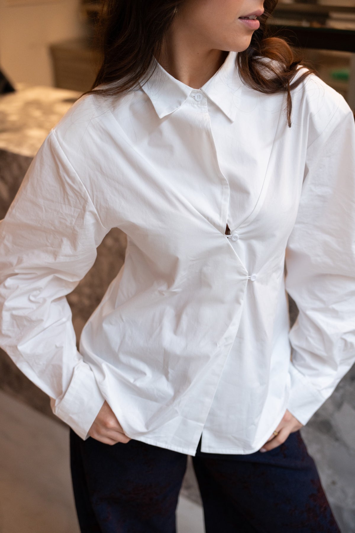 Camisa Cruzada Branco