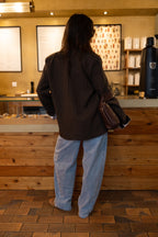 Blazer Oversize Risca Diplomática Chocolate