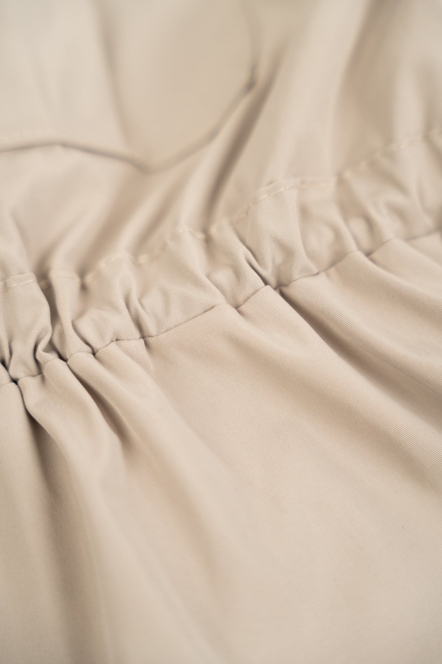 Trench Coat with Contrast Gray Collar