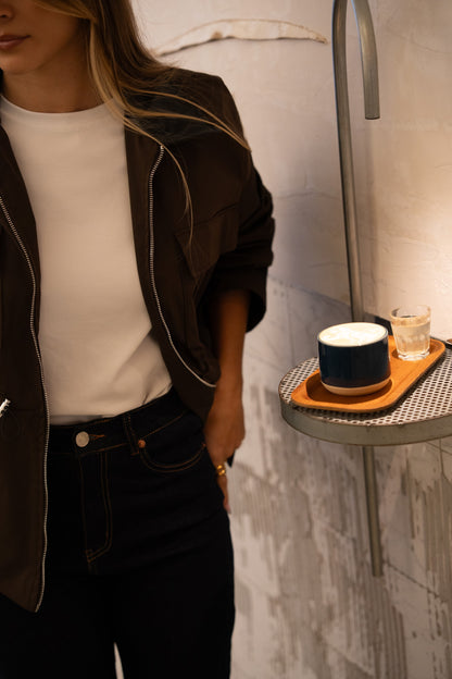 Trench Gola Contrasto Cioccolato