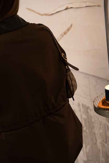 Trench Gola Contrasto Cioccolato