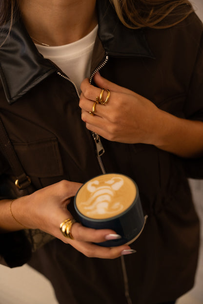 Trench Gola Contrasto Cioccolato