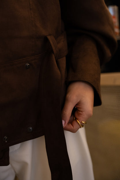 Skórzana kurtka Peach Chocolate