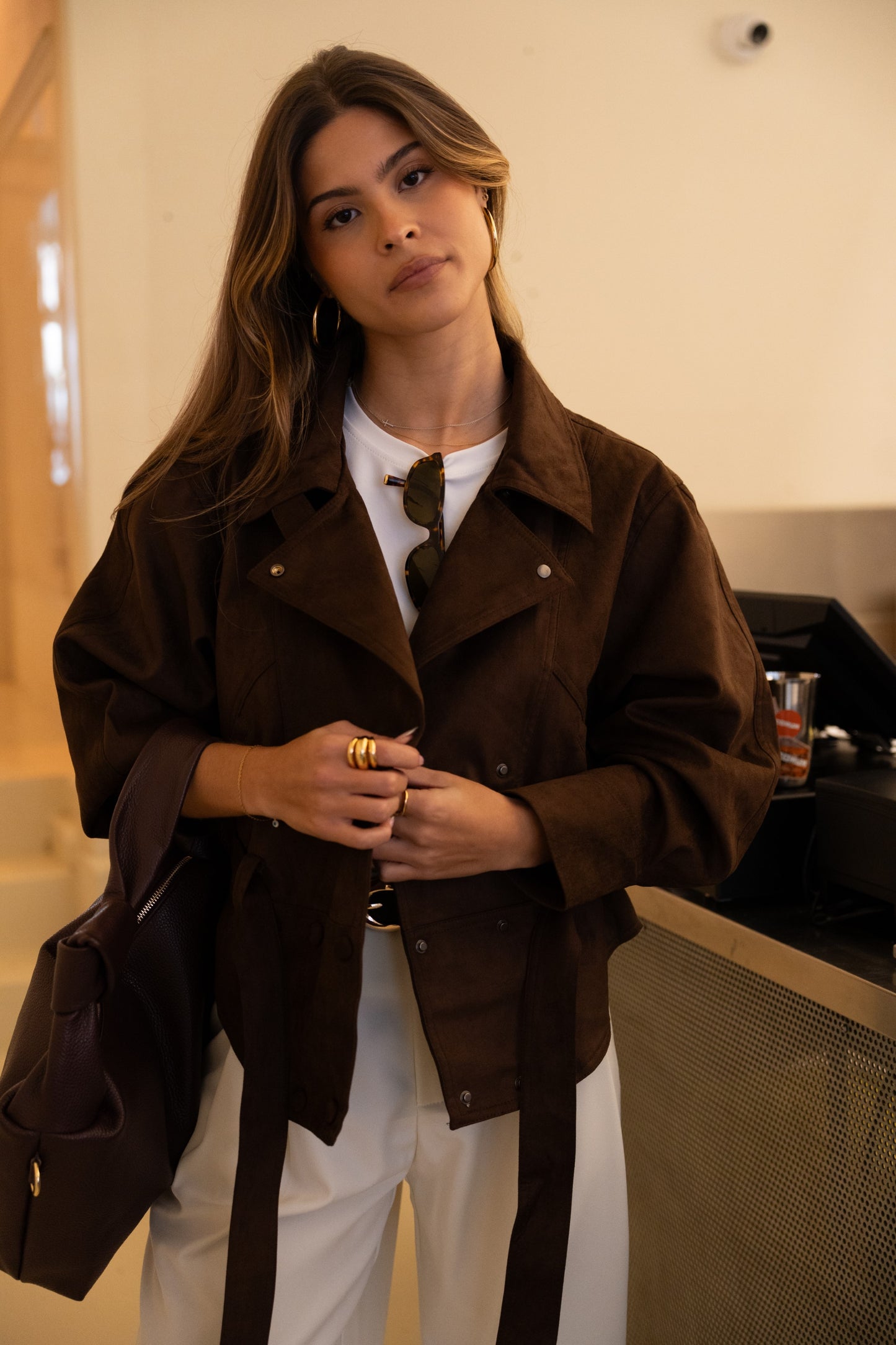 Skórzana kurtka Peach Chocolate