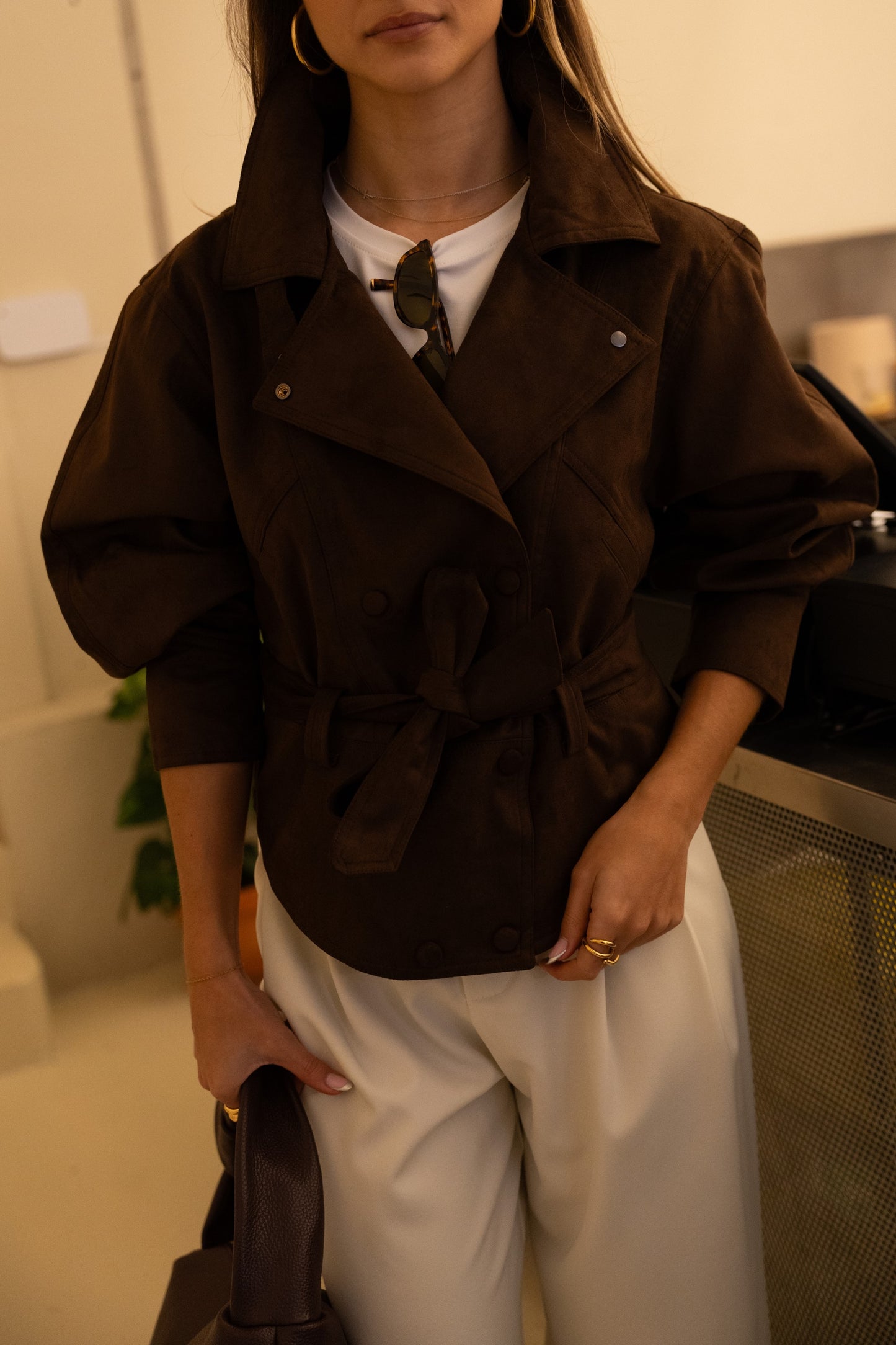 Skórzana kurtka Peach Chocolate