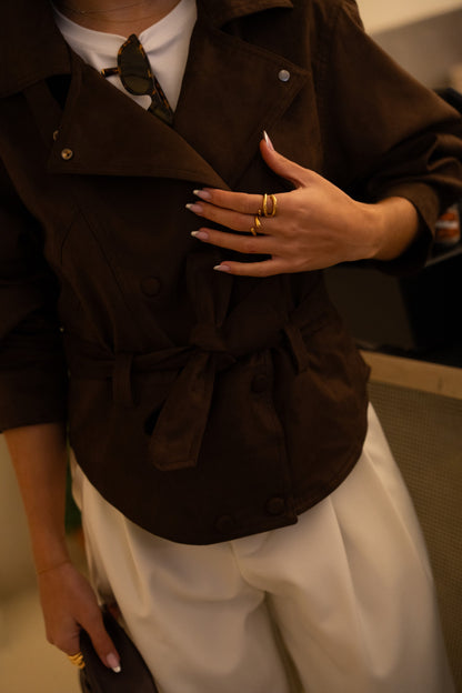 Skórzana kurtka Peach Chocolate