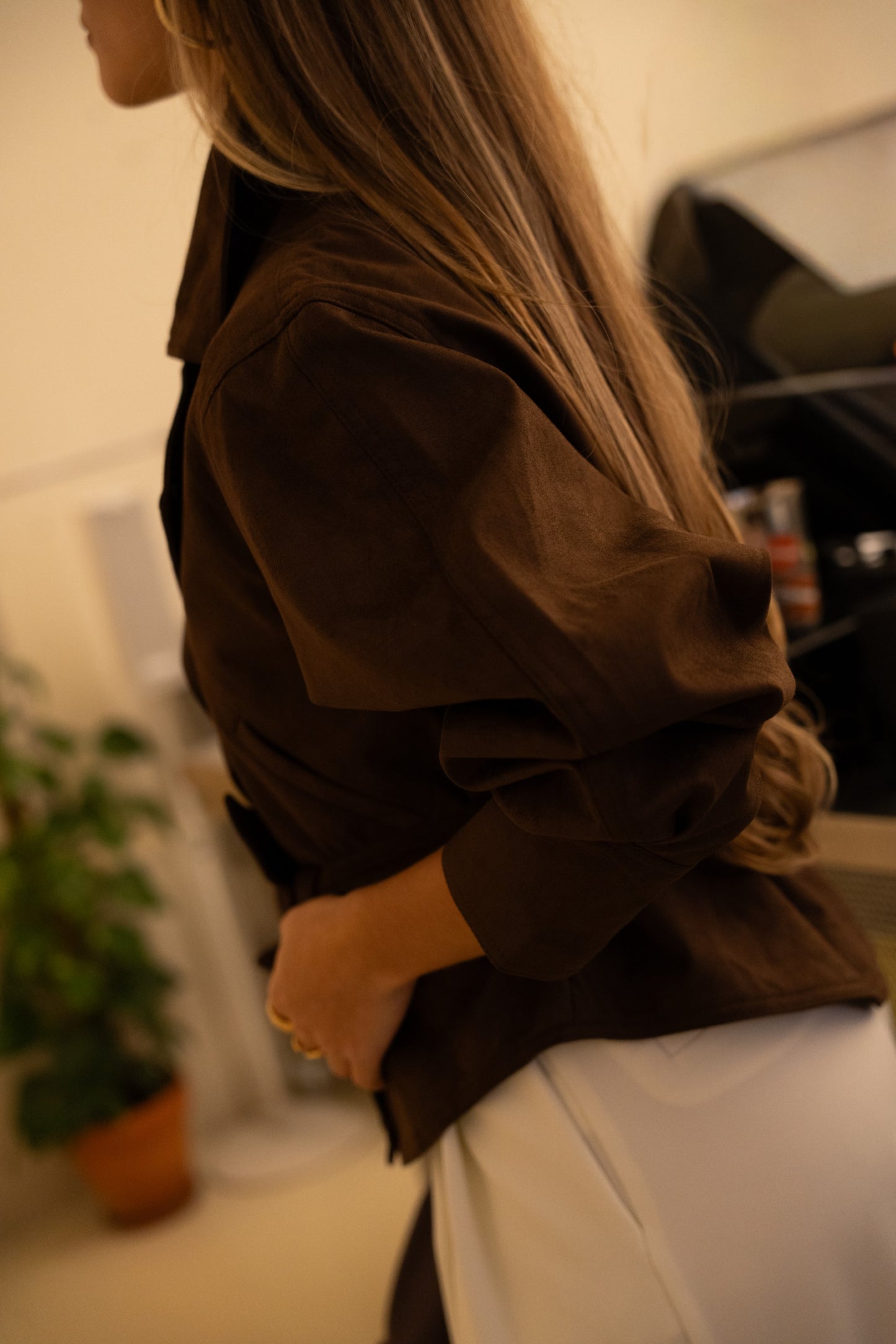 Skórzana kurtka Peach Chocolate