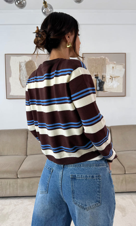 Striped Knit Jacket