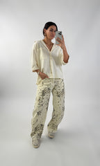 Chemise oversize en lin