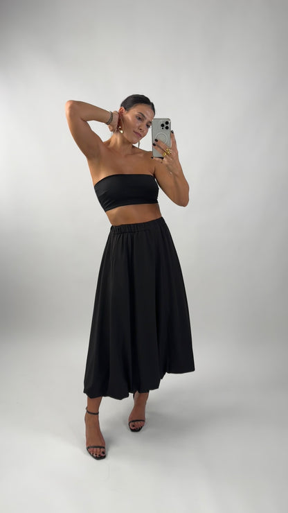 Midi Balloon Skirt