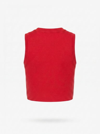 Top Canelado Vermelho