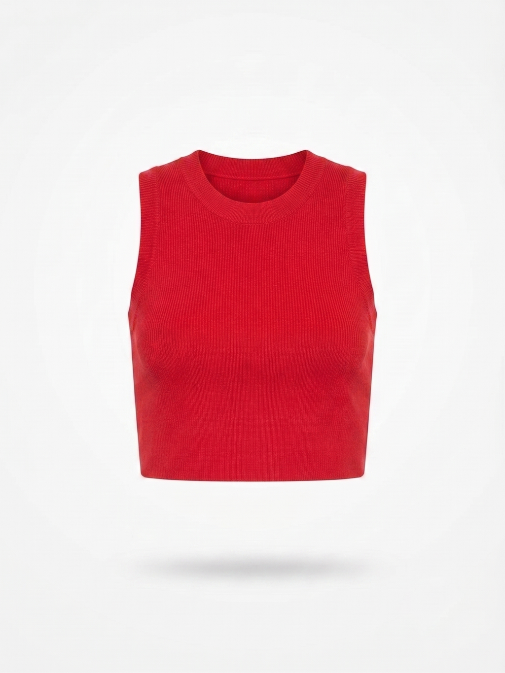 Top Canelado Vermelho
