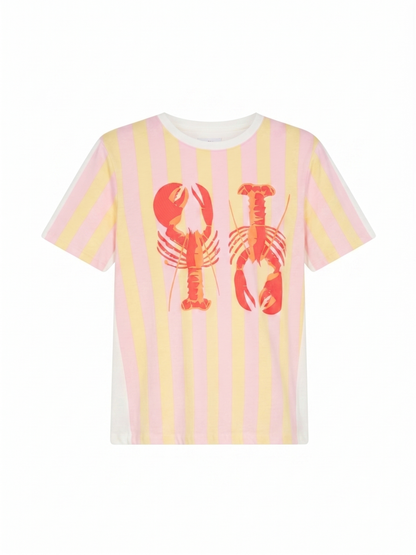 T-shirt Riscas Lagosta