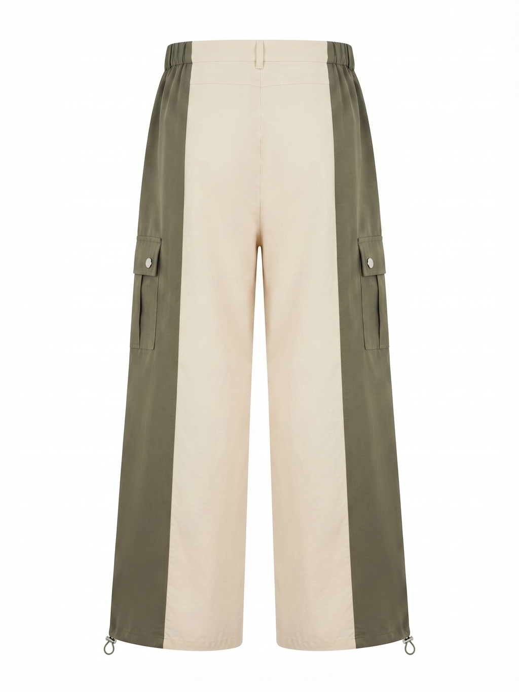 Pantalones cargo bicolor