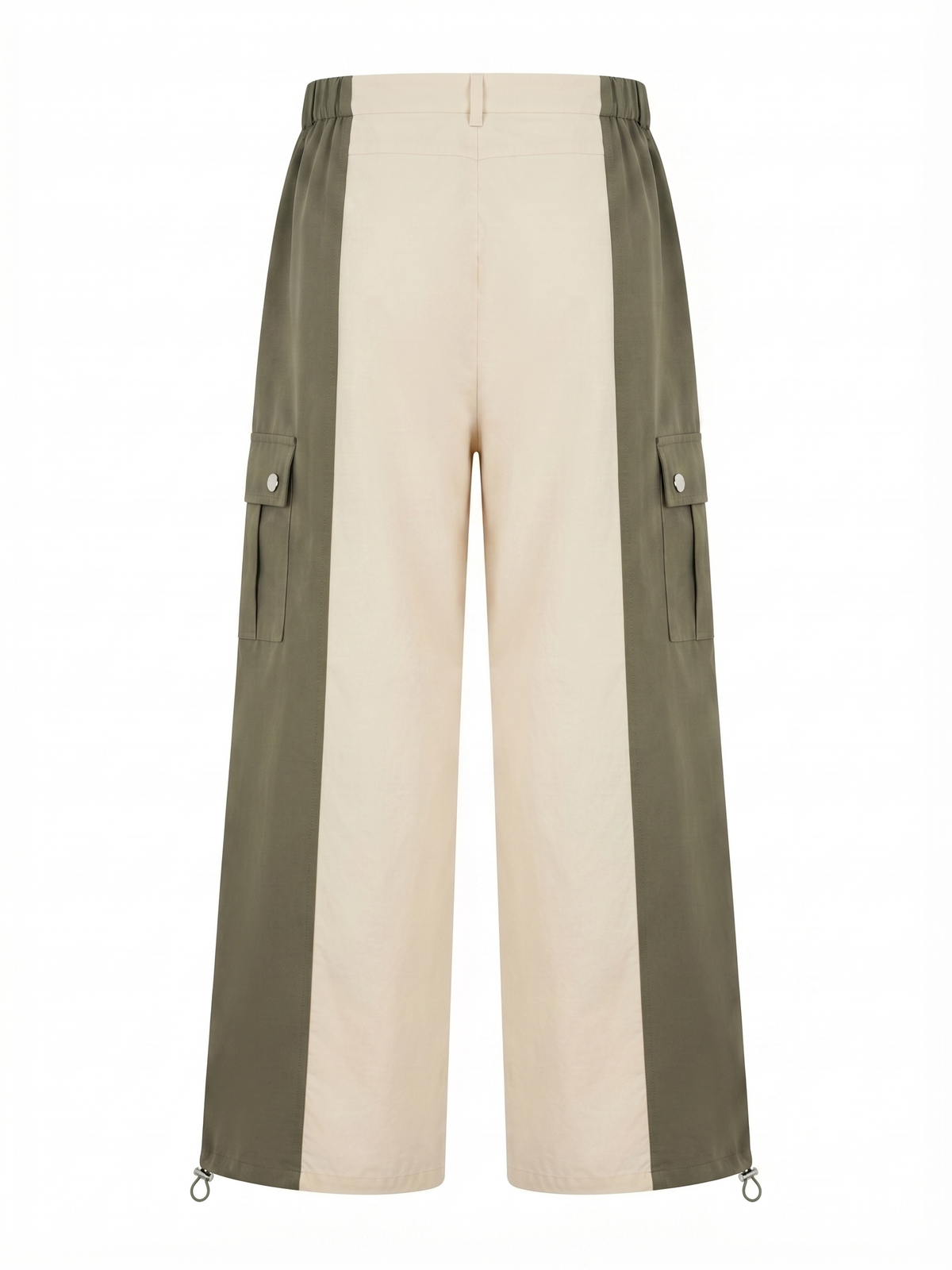 Pantalones cargo bicolor
