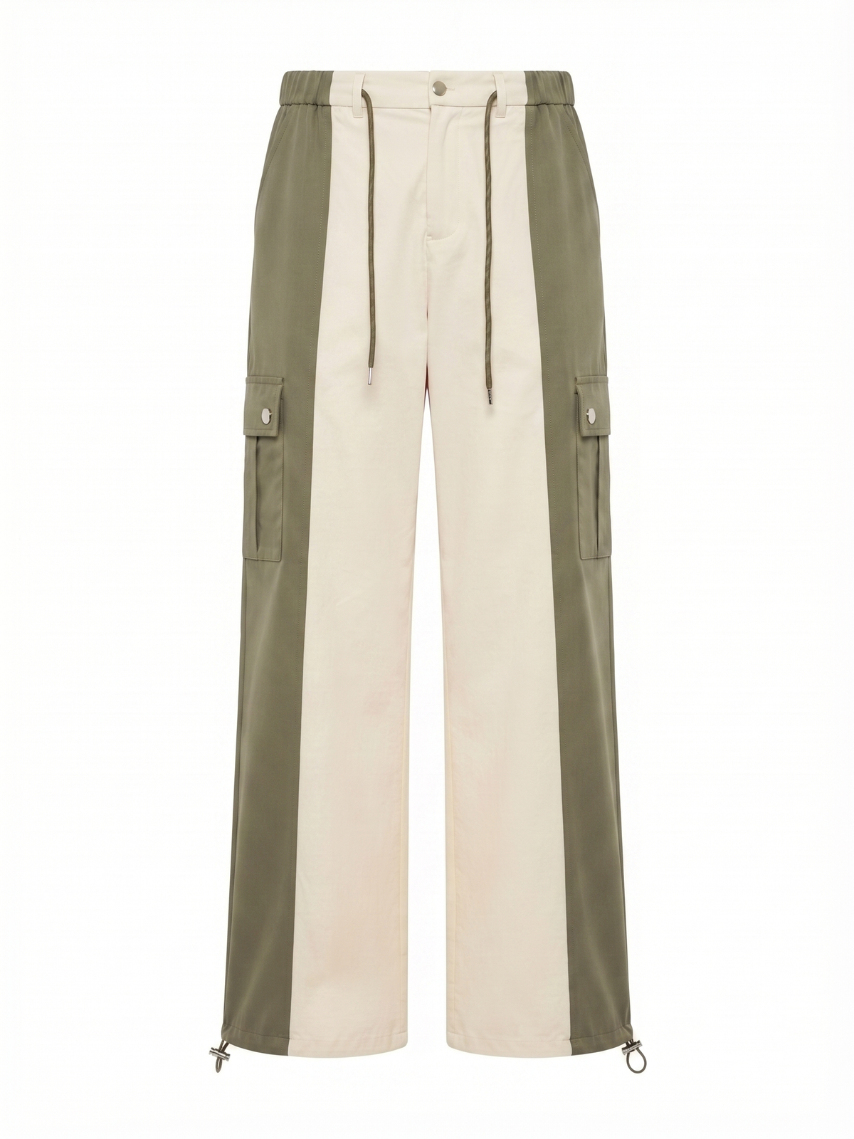 Pantalones cargo bicolor