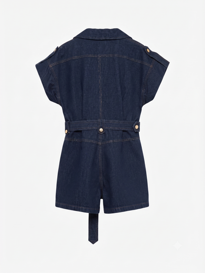 Macacão Short Denim