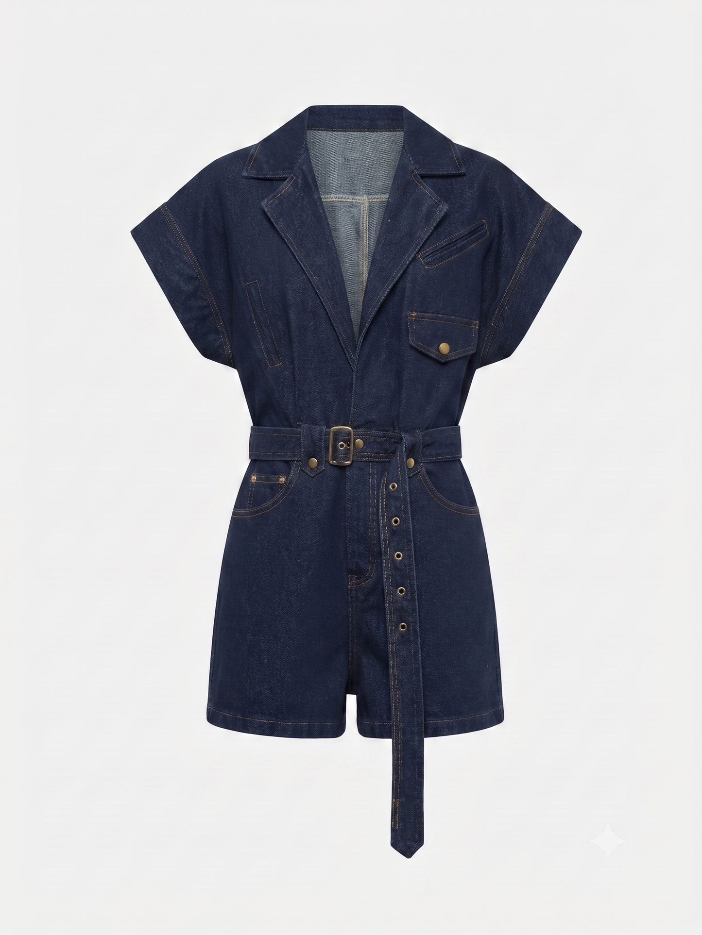 Macacão Short Denim