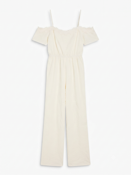 Engelse geborduurde jumpsuit