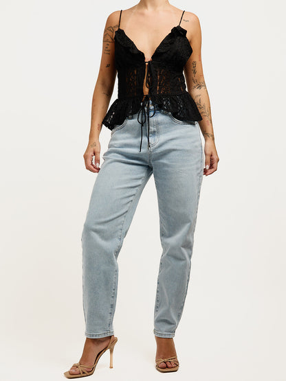 Mom Fit Jeans Light Denim