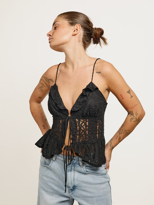 Top Renda Preto