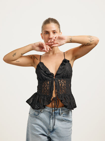 Top Renda Preto