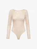 Body Renda Bege