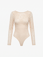 Body Renda Bege