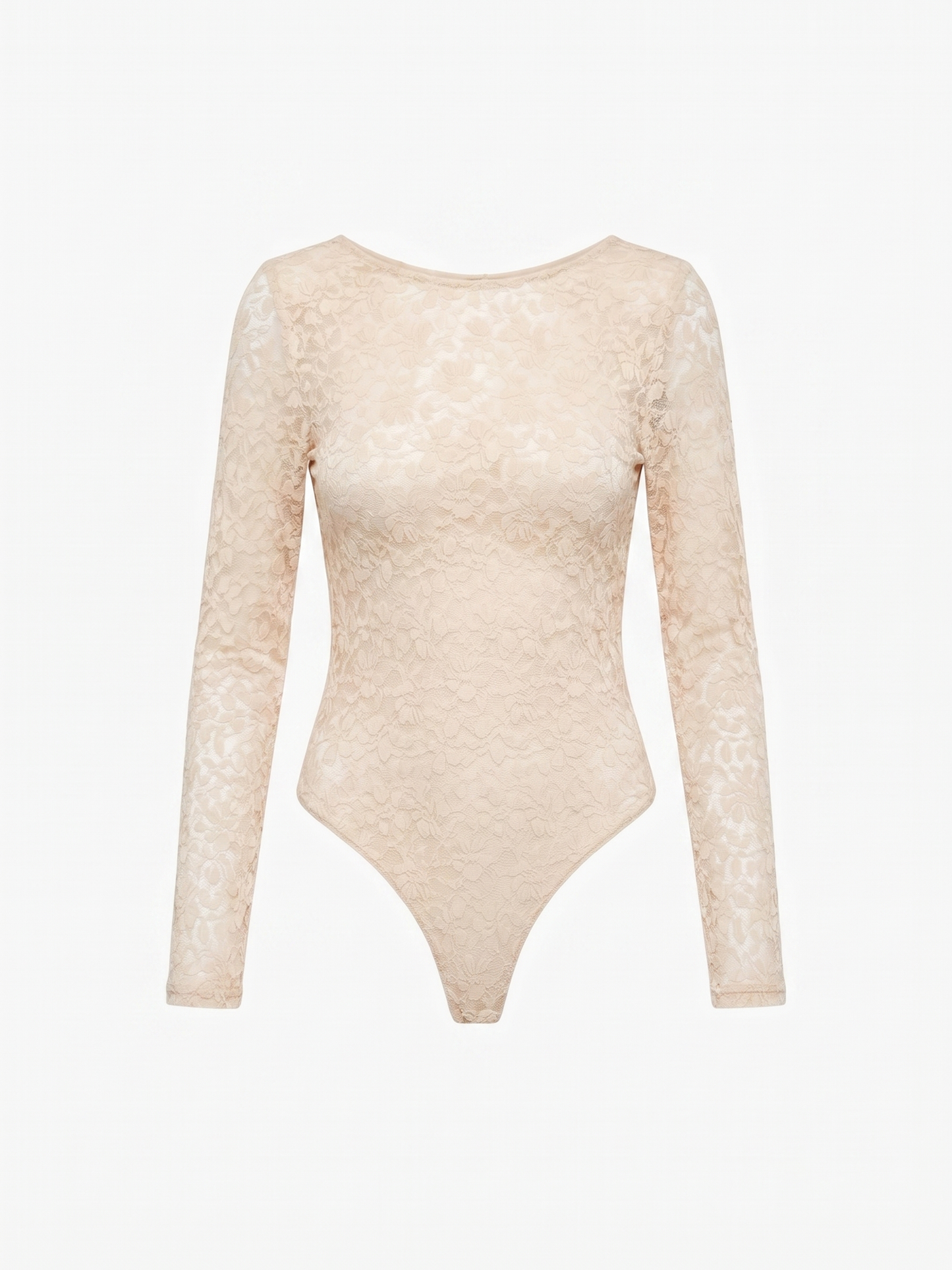 Body in pizzo beige