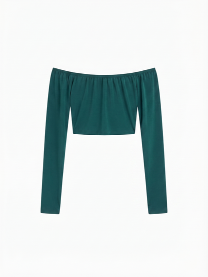 top corto verde