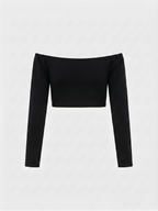 Crop Top Pingente Preto