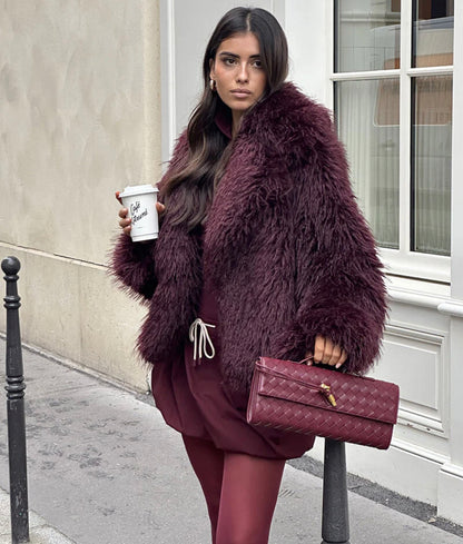 Manteau bordeaux