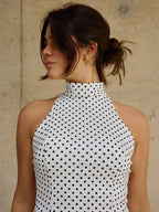 Vestido Padrão Bolas c/Forro Calção