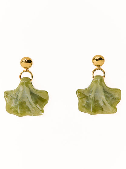 Brincos Resina Verde