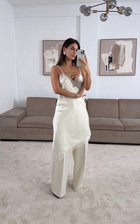 Raw Lace Lingerie Style Dress