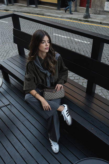 Khaki Green Bomber Jacket