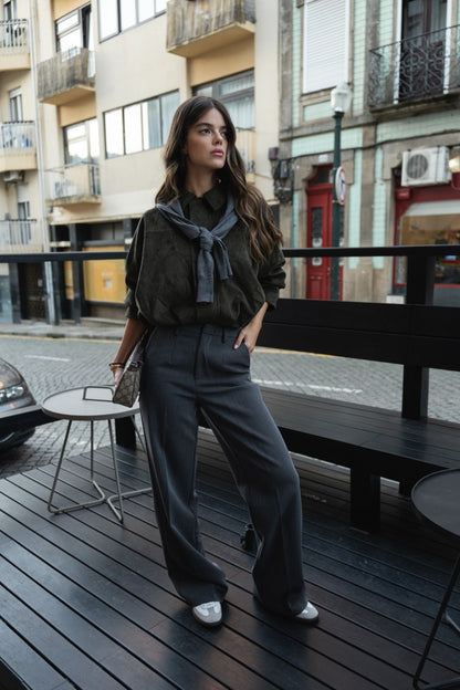 Gray Tailored Trousers