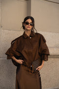 Giubbotto bomber marrone nocciola