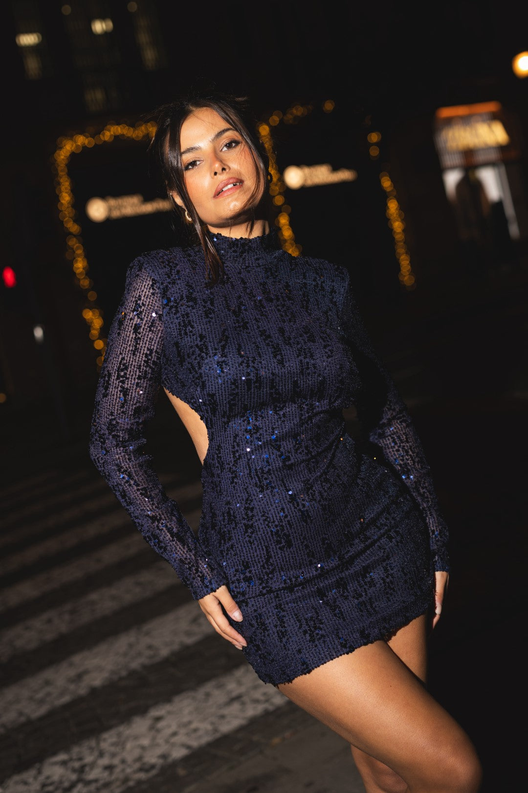 Short Blue Sequin Dress