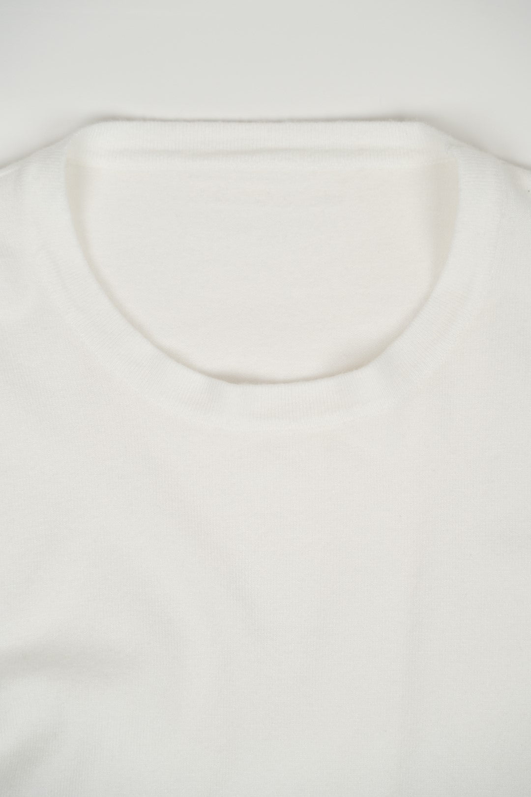 White Knit Sweater with Gold Details