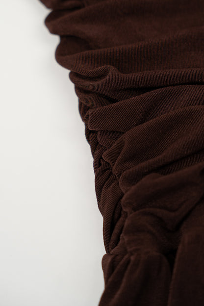 Vestido Drapeado Brown