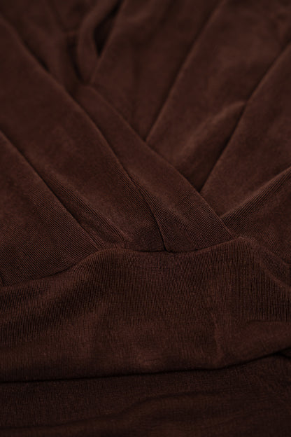 Vestido Drapeado Brown