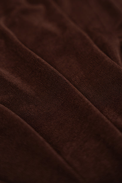 Vestido Drapeado Brown