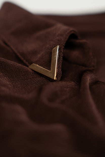 Vestido Drapeado Brown