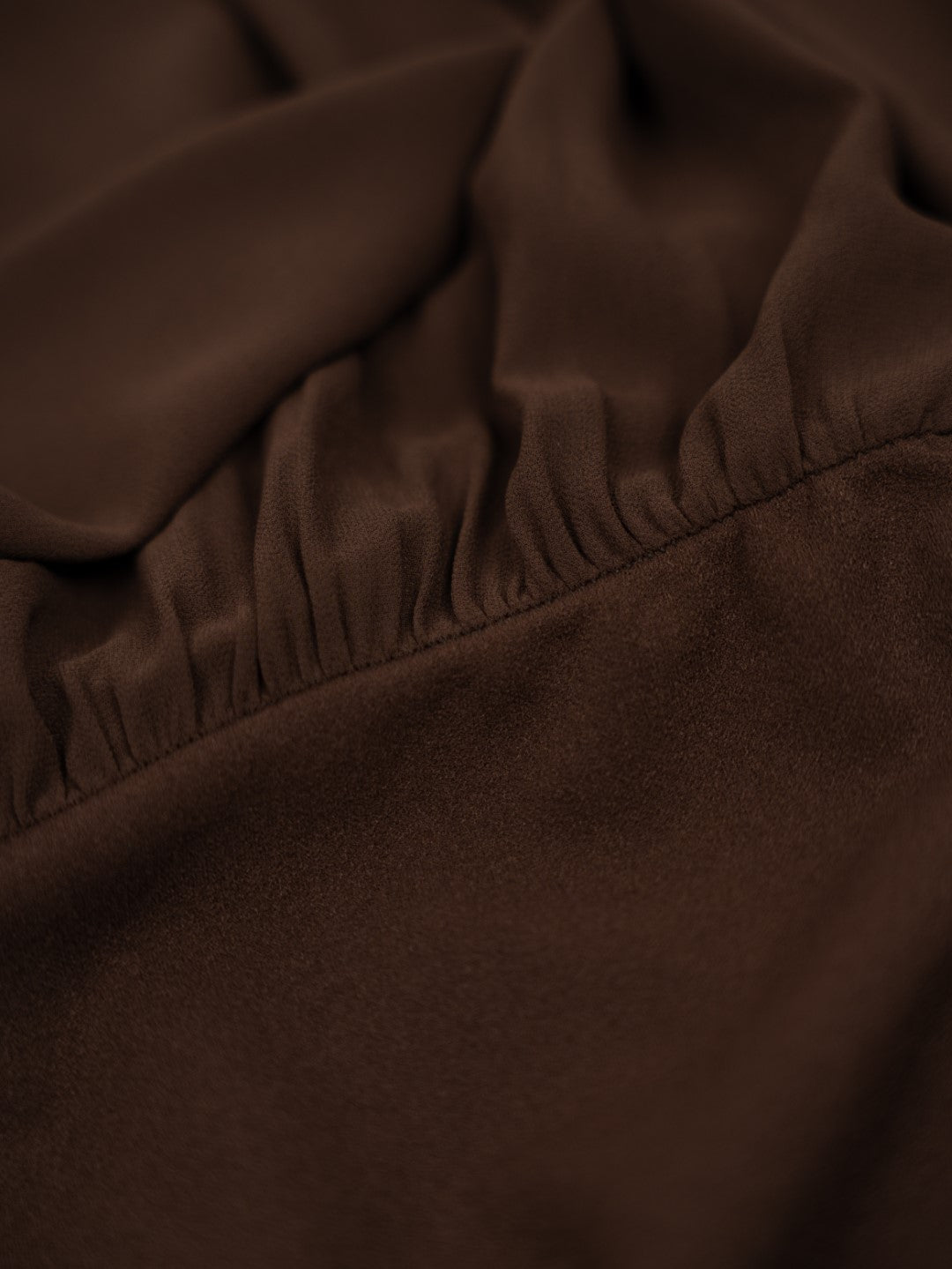 Brown Draped Back Dress