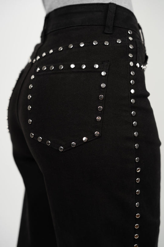 Calças Tachas Pretas