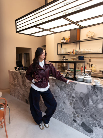 Kurtka Ecopele Bordeaux