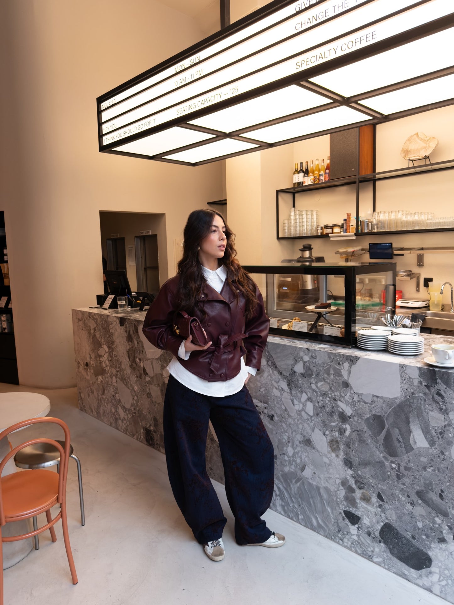 Kurtka Ecopele Bordeaux