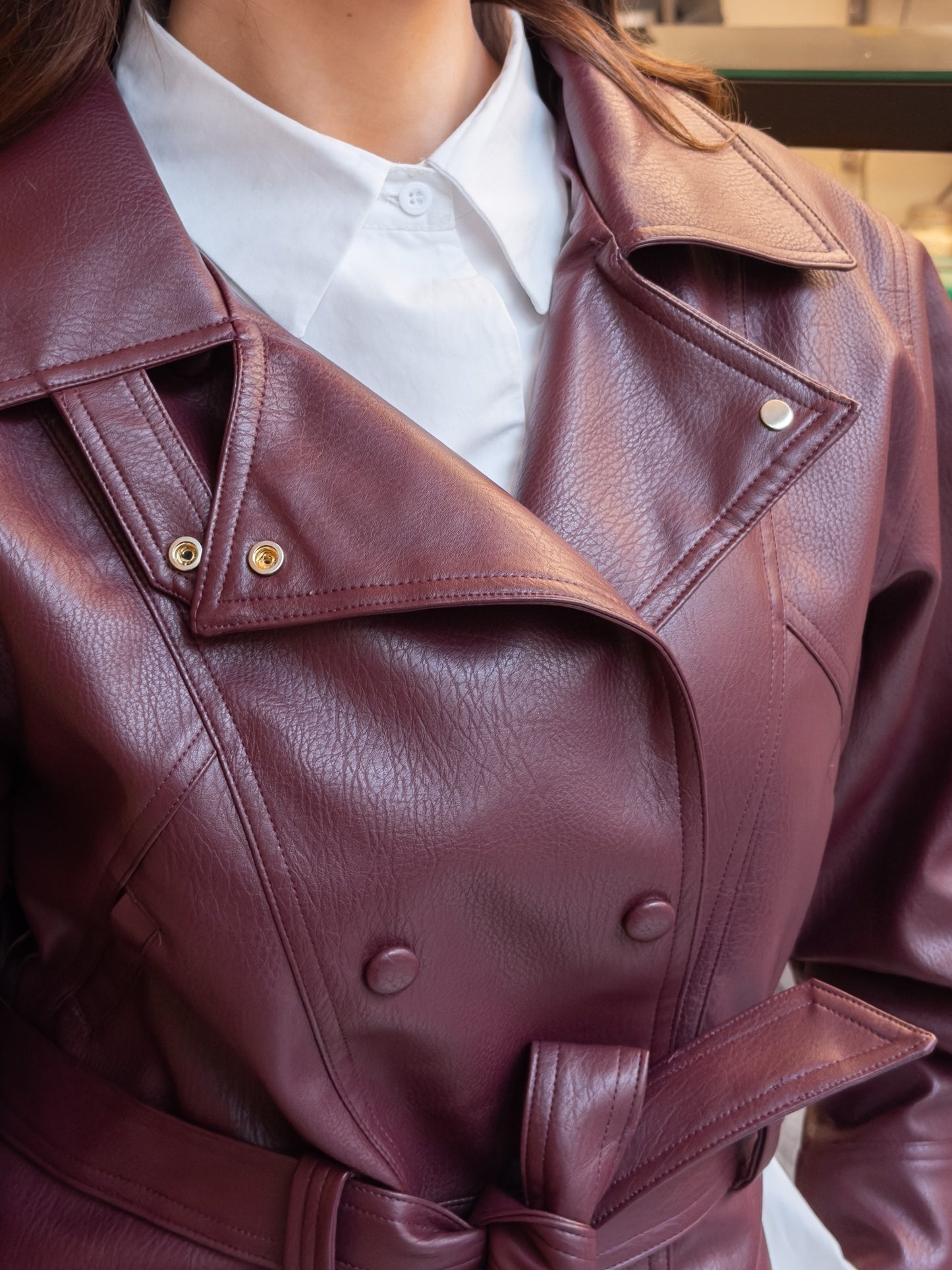 Kurtka Ecopele Bordeaux